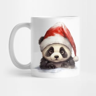 Christmas Peeking Baby Panda Mug